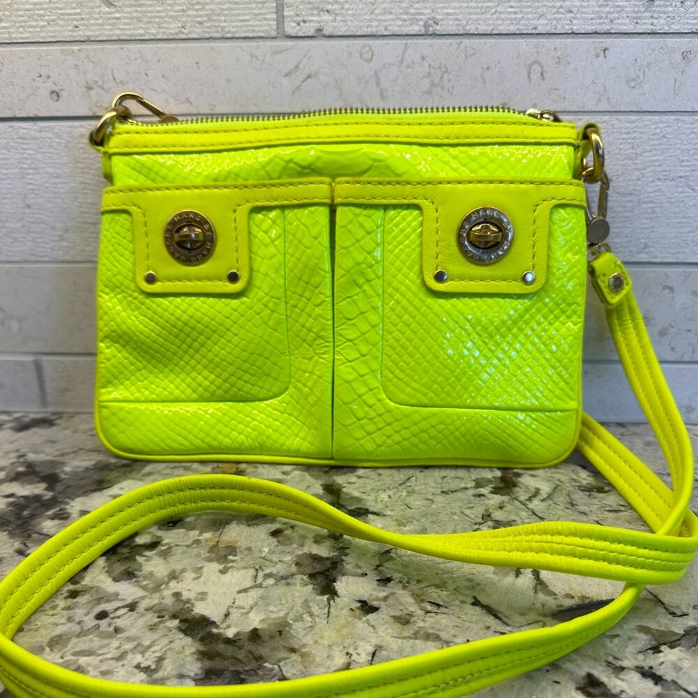 Marc by Marc Jacobs Turnlock Python Shine Percy CrossBody Bag